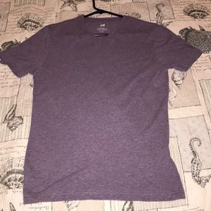 HM Purple V-Neck Small Slim Fit
